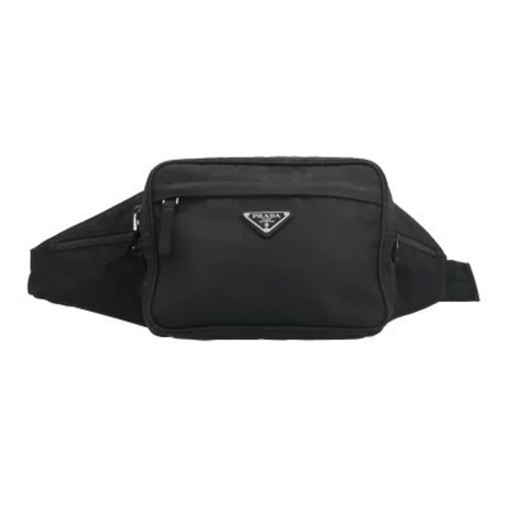 Prada Body Waist Crossbody Bag Black Waist